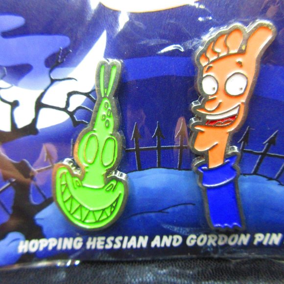 Rockos Modern Life Hopping Hessian & Gordon Pin Set Nick Box EXCLUSIVE FALL 2019 - Picture 2 of 7